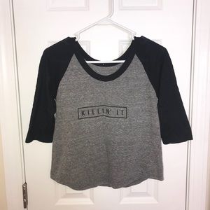 Brandy Melville “Killin It” Baseball Tee